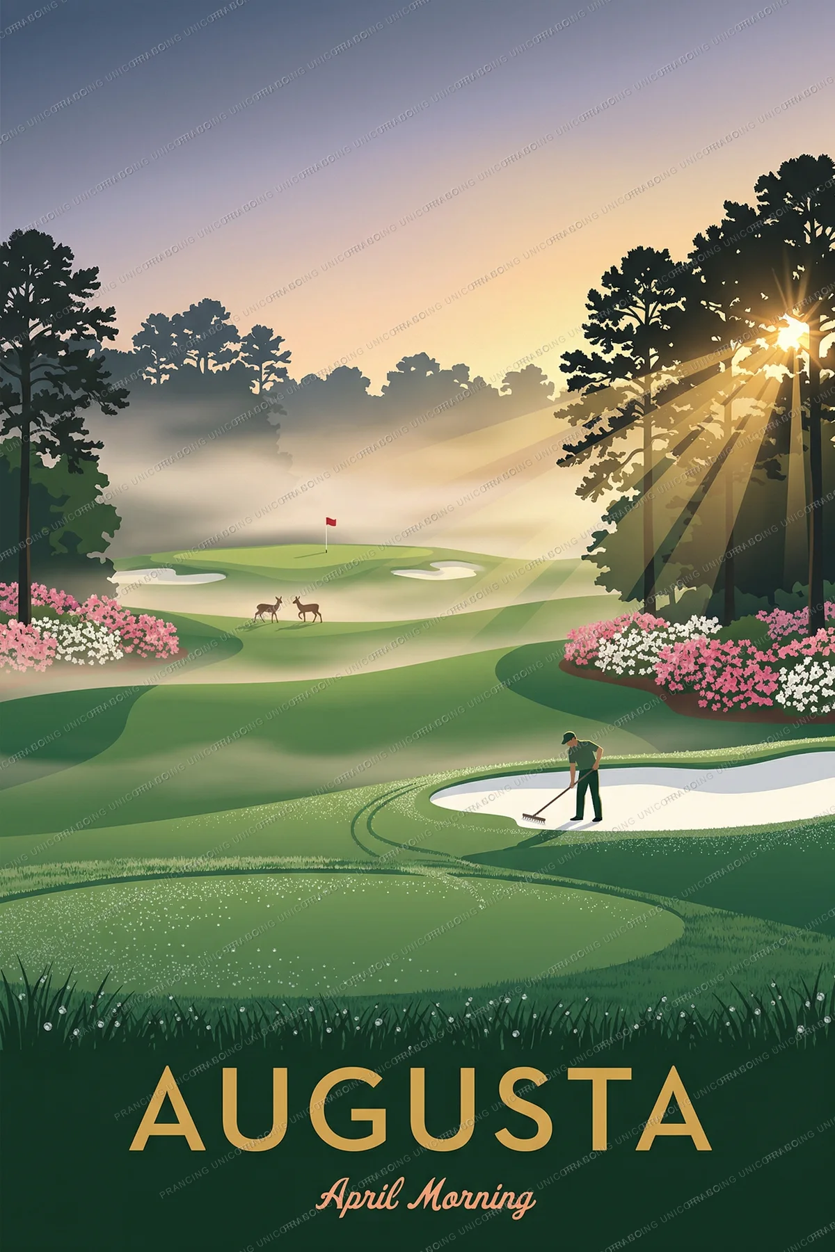 Augusta travel poster