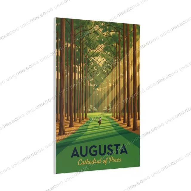 Augusta — Cathedral of Pines travel poster