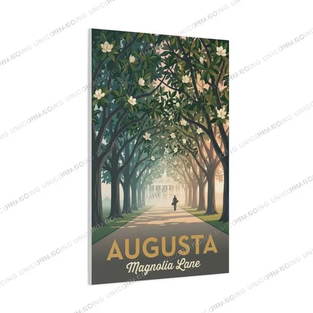 Augusta — Magnolia Lane travel poster