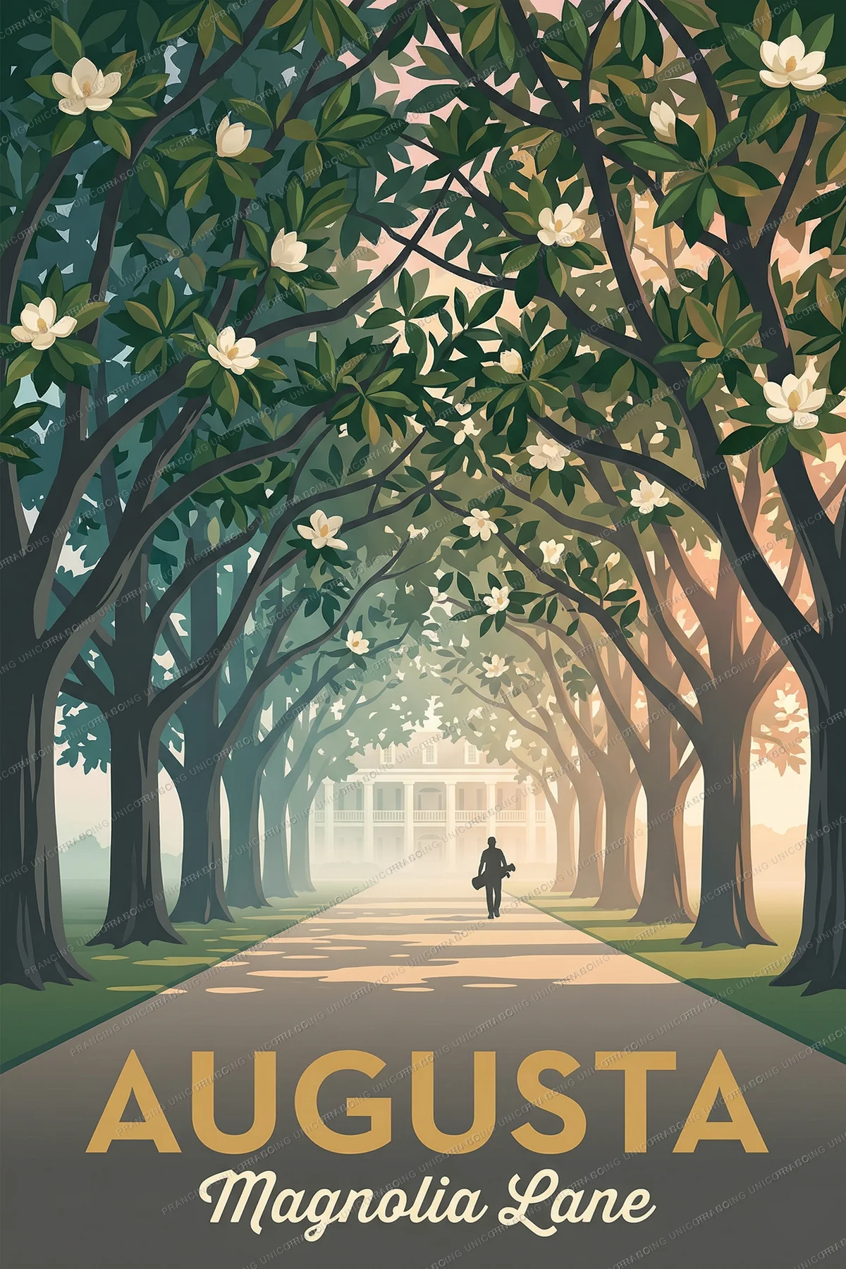 Augusta travel poster