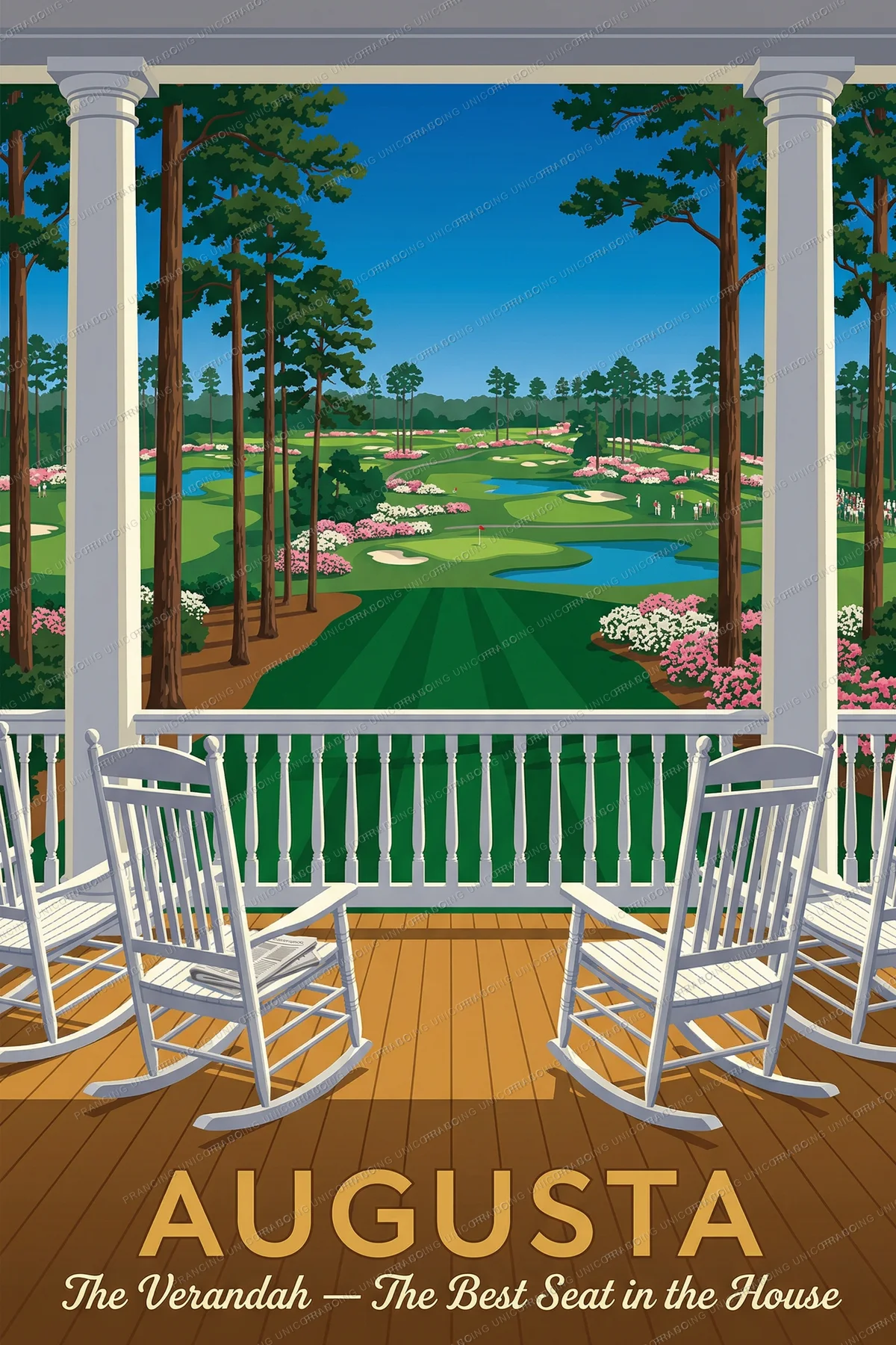 Augusta travel poster