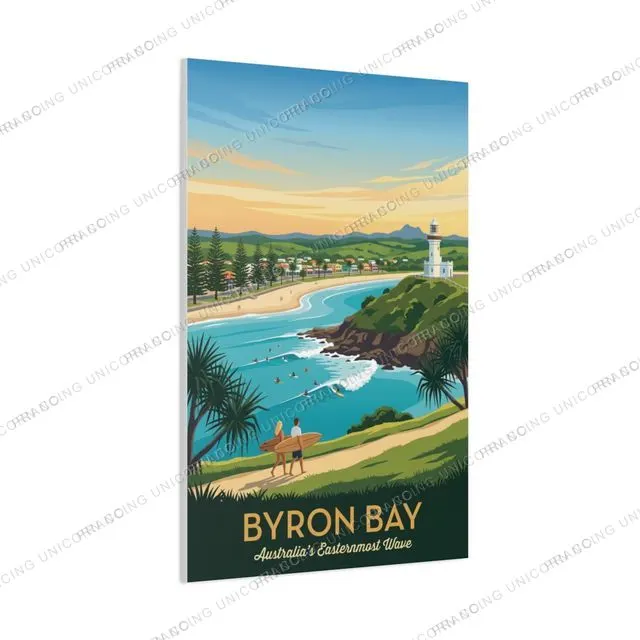Byron Bay — Cape Byron travel poster