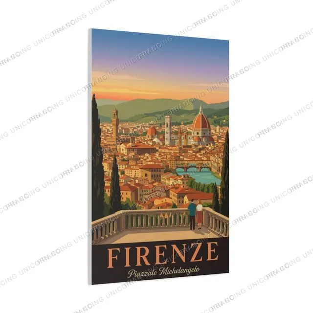 Florence — Piazzale Michelangelo travel poster
