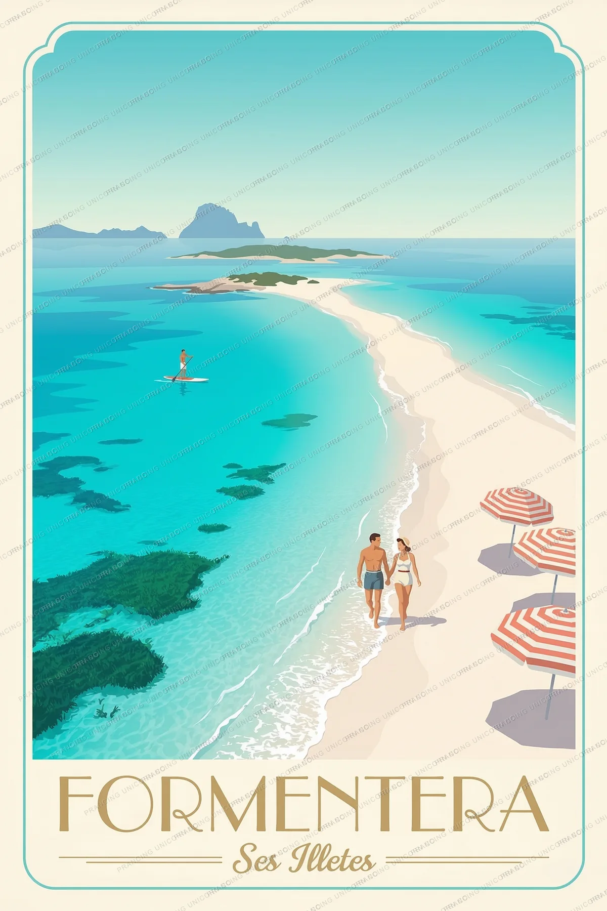 Formentera travel poster