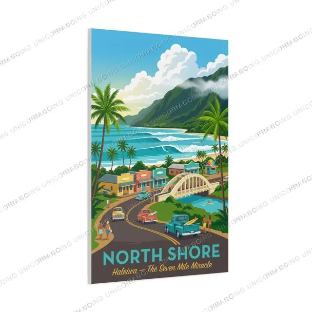 Haleiwa — Seven Mile Miracle travel poster