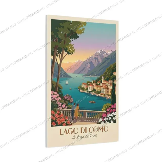 Lake Como — Il Lago dei Poeti travel poster