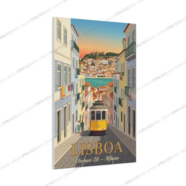 Lisbon — Alfama travel poster