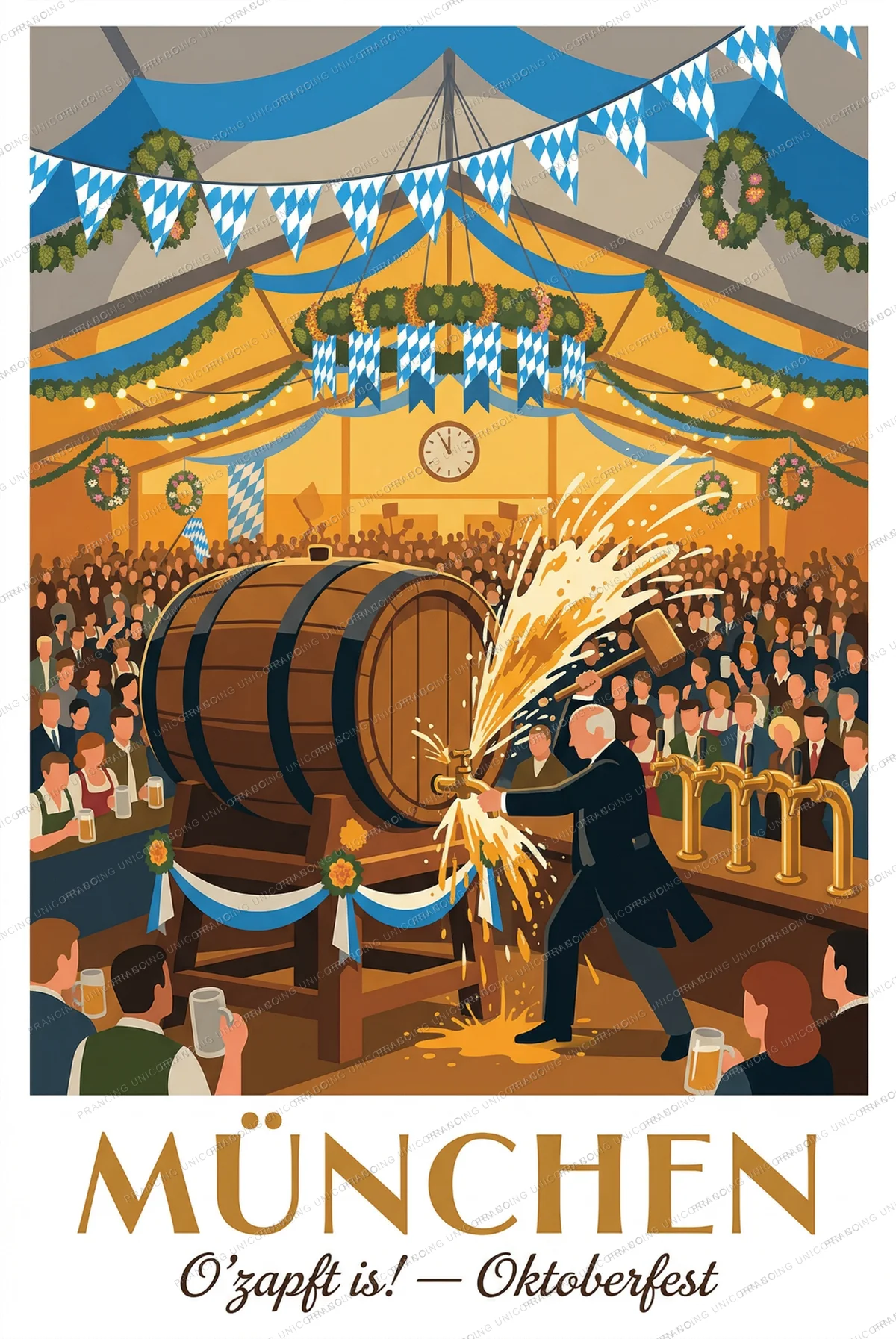 Munich travel poster