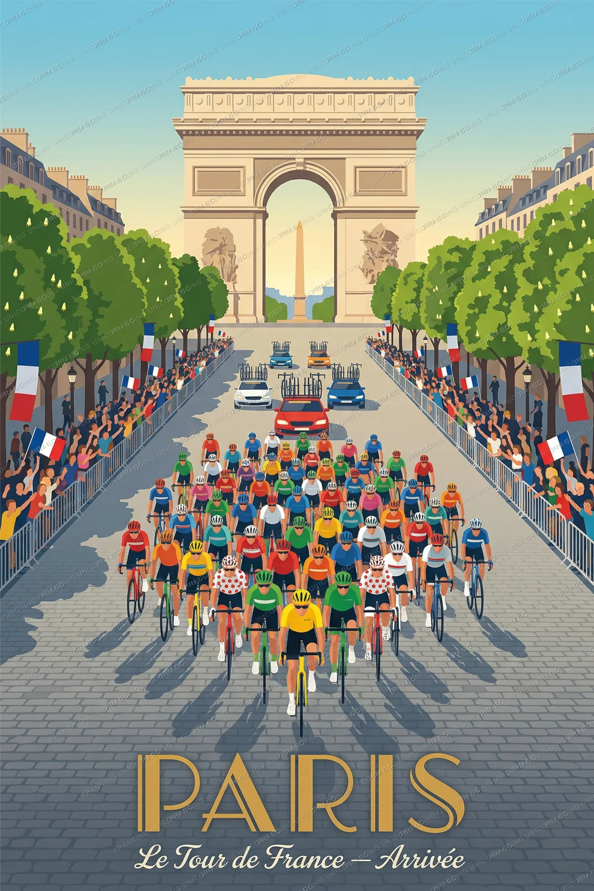 Paris travel poster