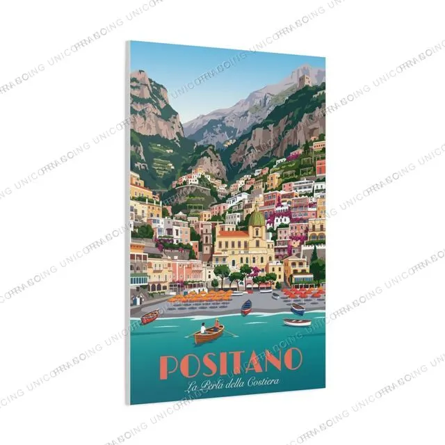 Positano travel poster