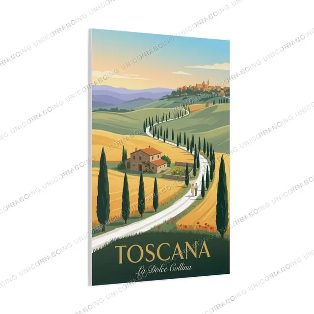 Tuscany — La Dolce Collina travel poster